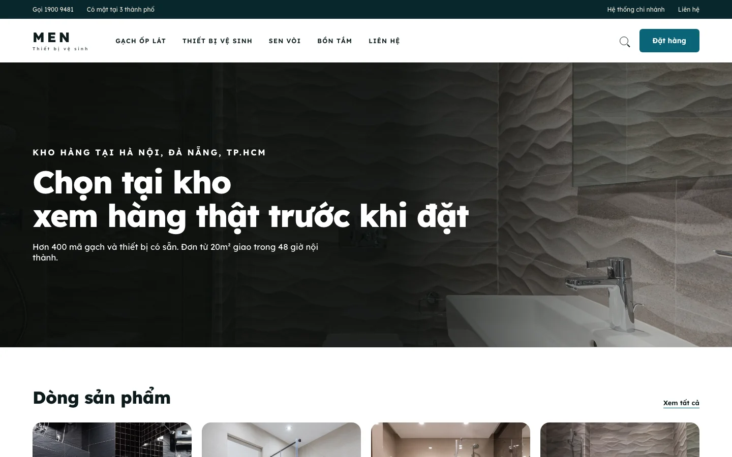 Ảnh xem trước giao diện MEN