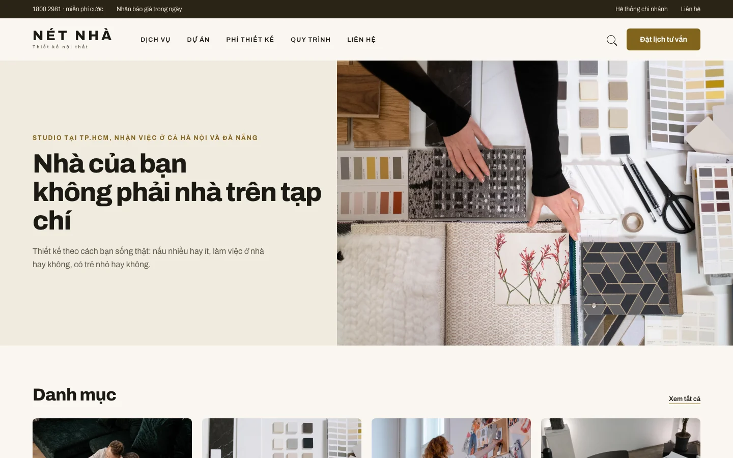 Ảnh xem trước giao diện NÉT NHÀ