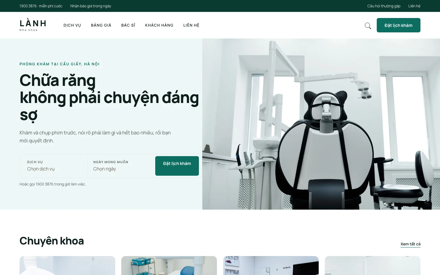 Ảnh xem trước giao diện LÀNH