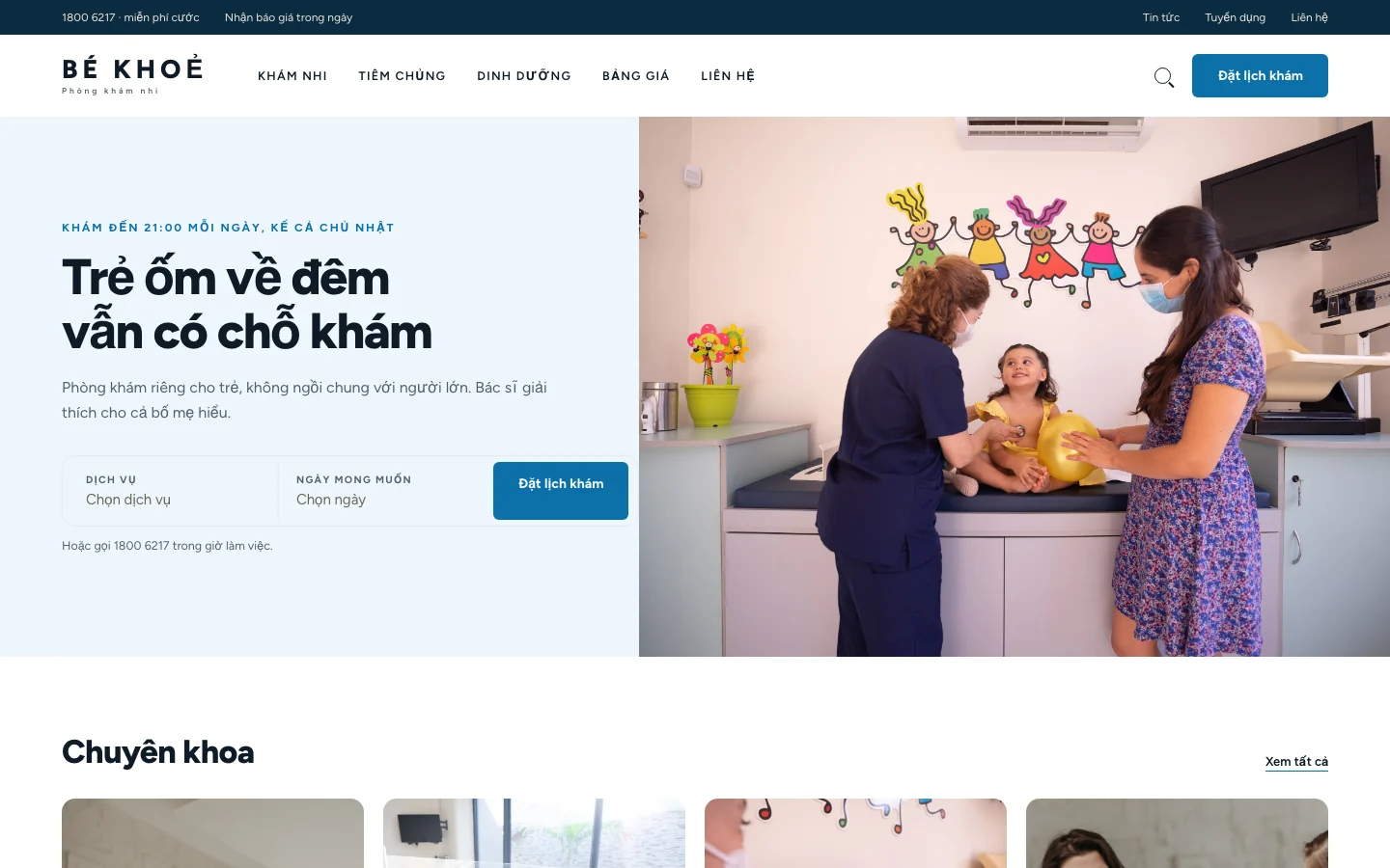 Ảnh xem trước giao diện BÉ KHOẺ