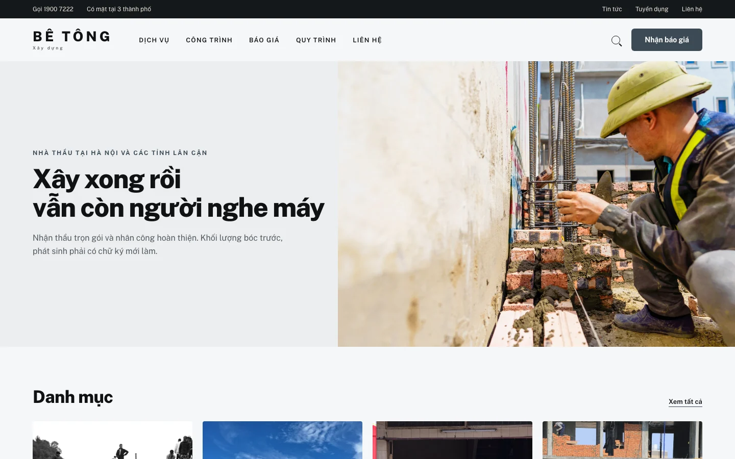 Ảnh xem trước giao diện BÊ TÔNG