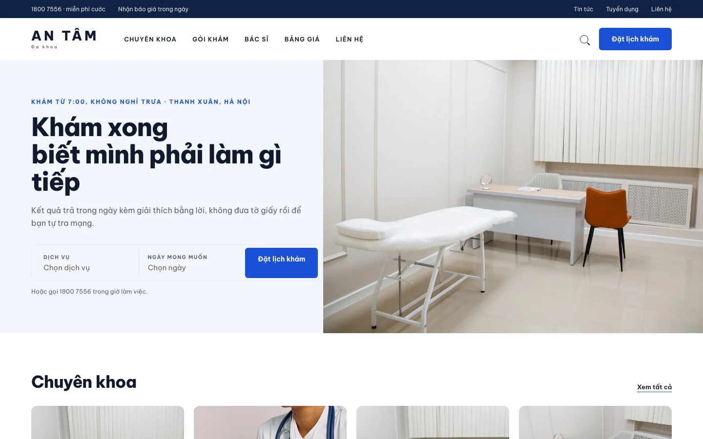 Giao diện AN TÂM trên laptop và điện thoại