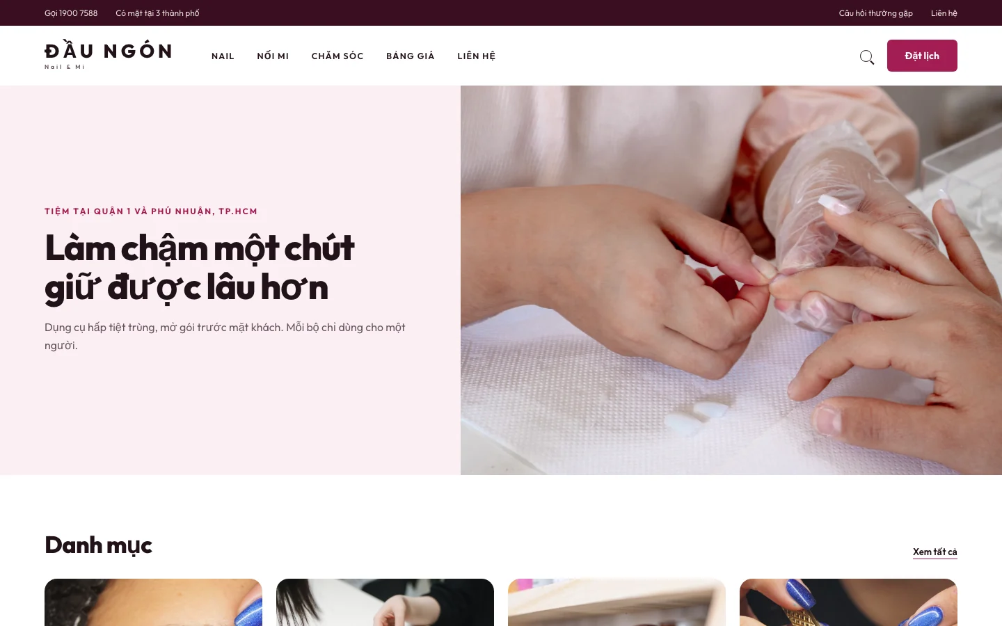 Ảnh xem trước giao diện ĐẦU NGÓN