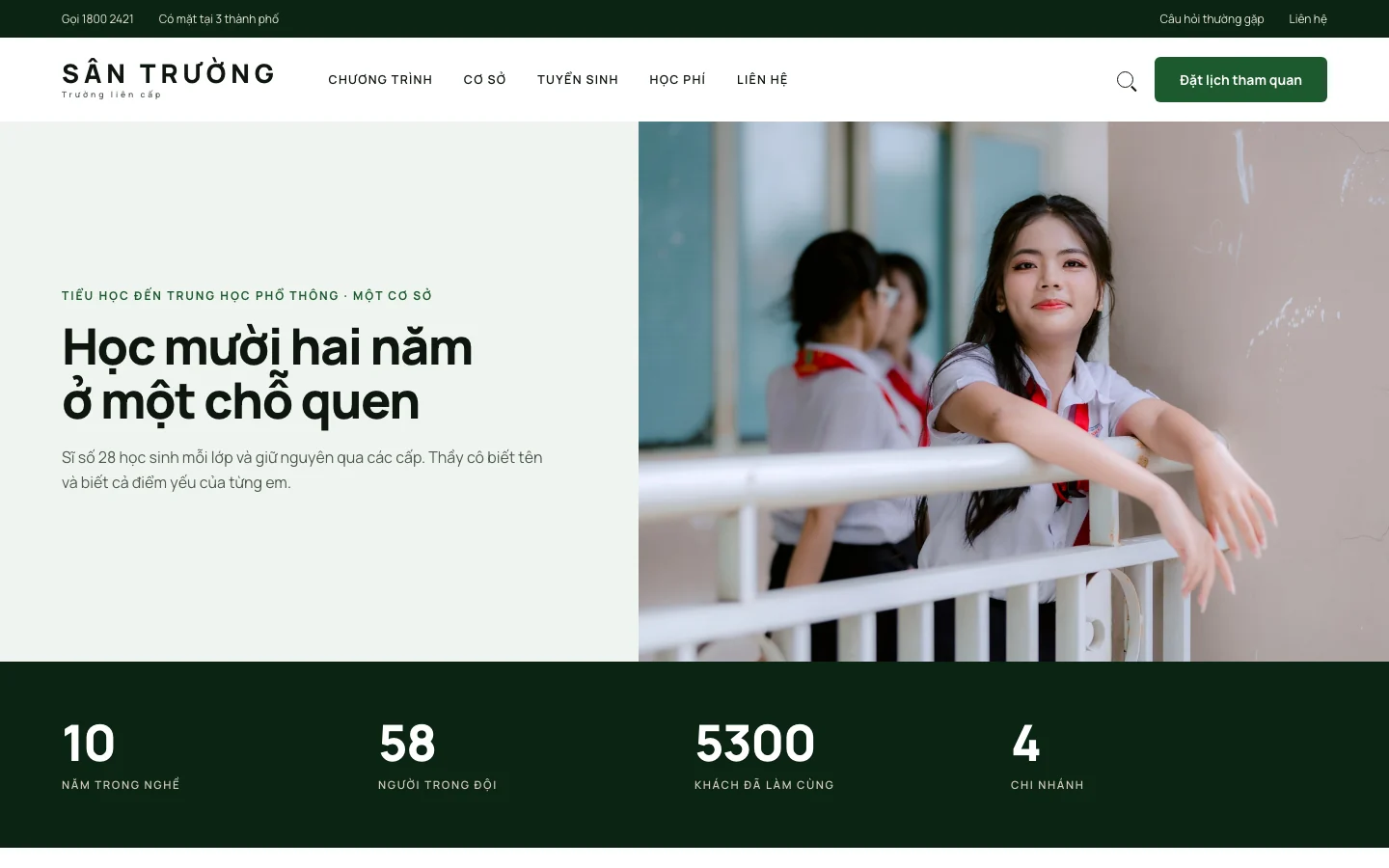 Ảnh xem trước giao diện SÂN TRƯỜNG