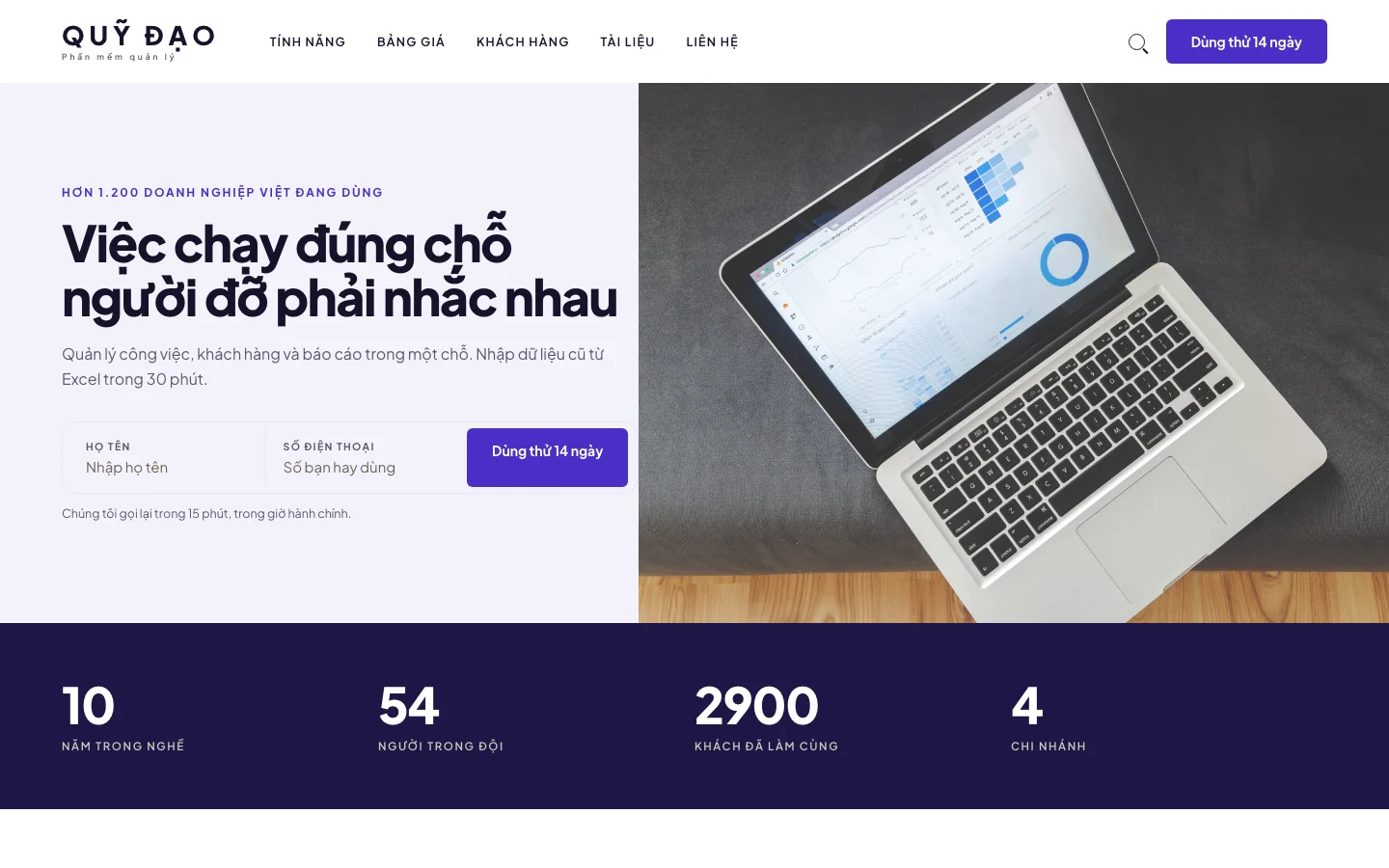 Ảnh xem trước giao diện QUỸ ĐẠO
