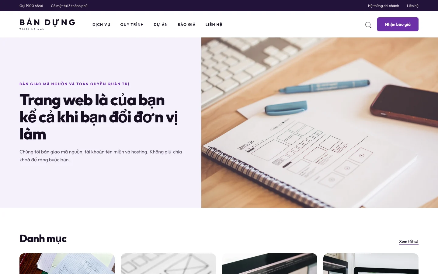 Ảnh xem trước giao diện BẢN DỰNG