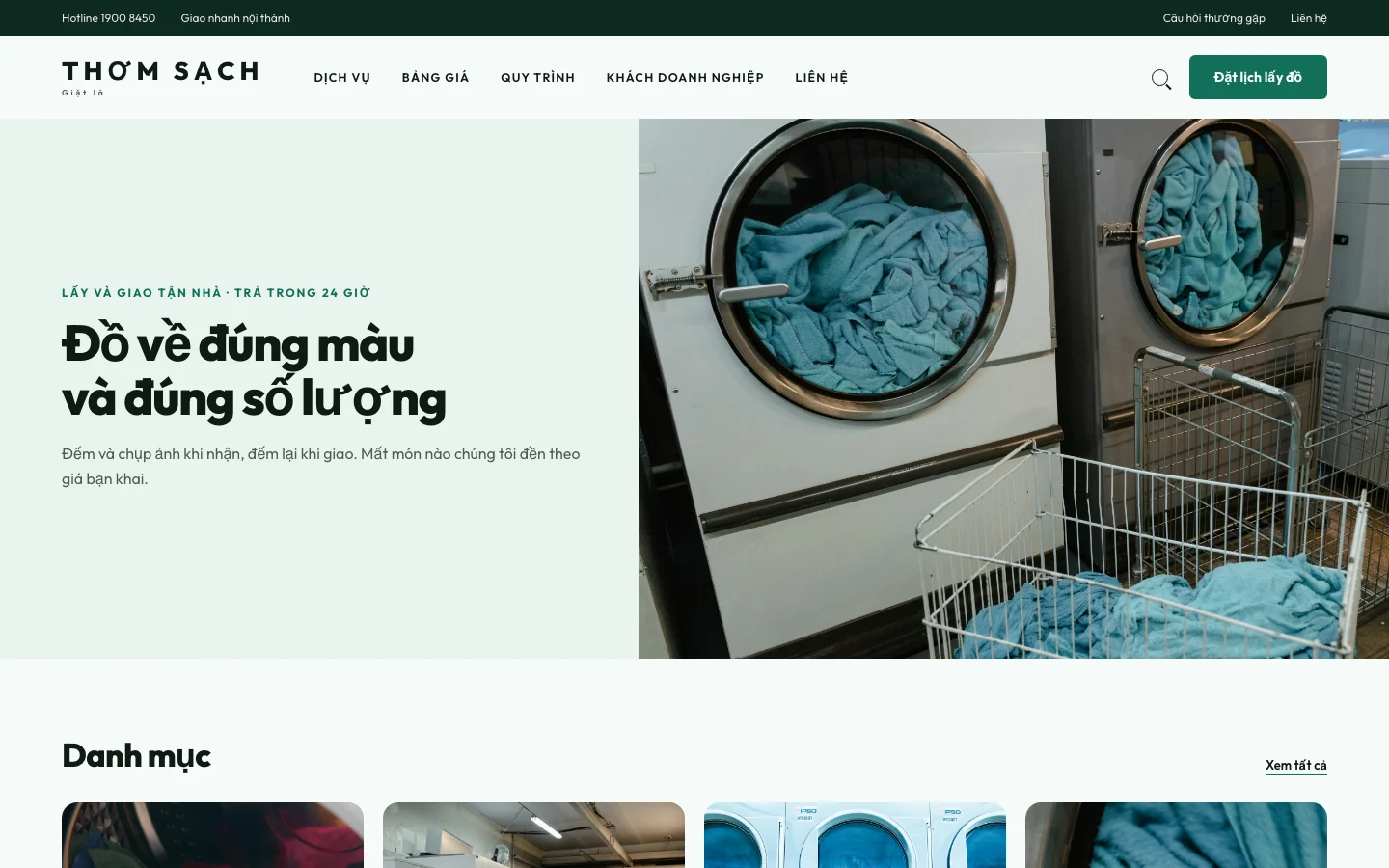 Ảnh xem trước giao diện THƠM SẠCH