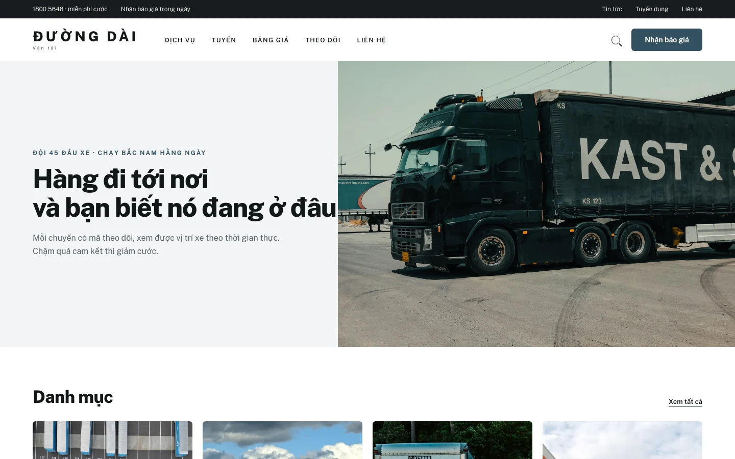 Ảnh xem trước giao diện ĐƯỜNG DÀI