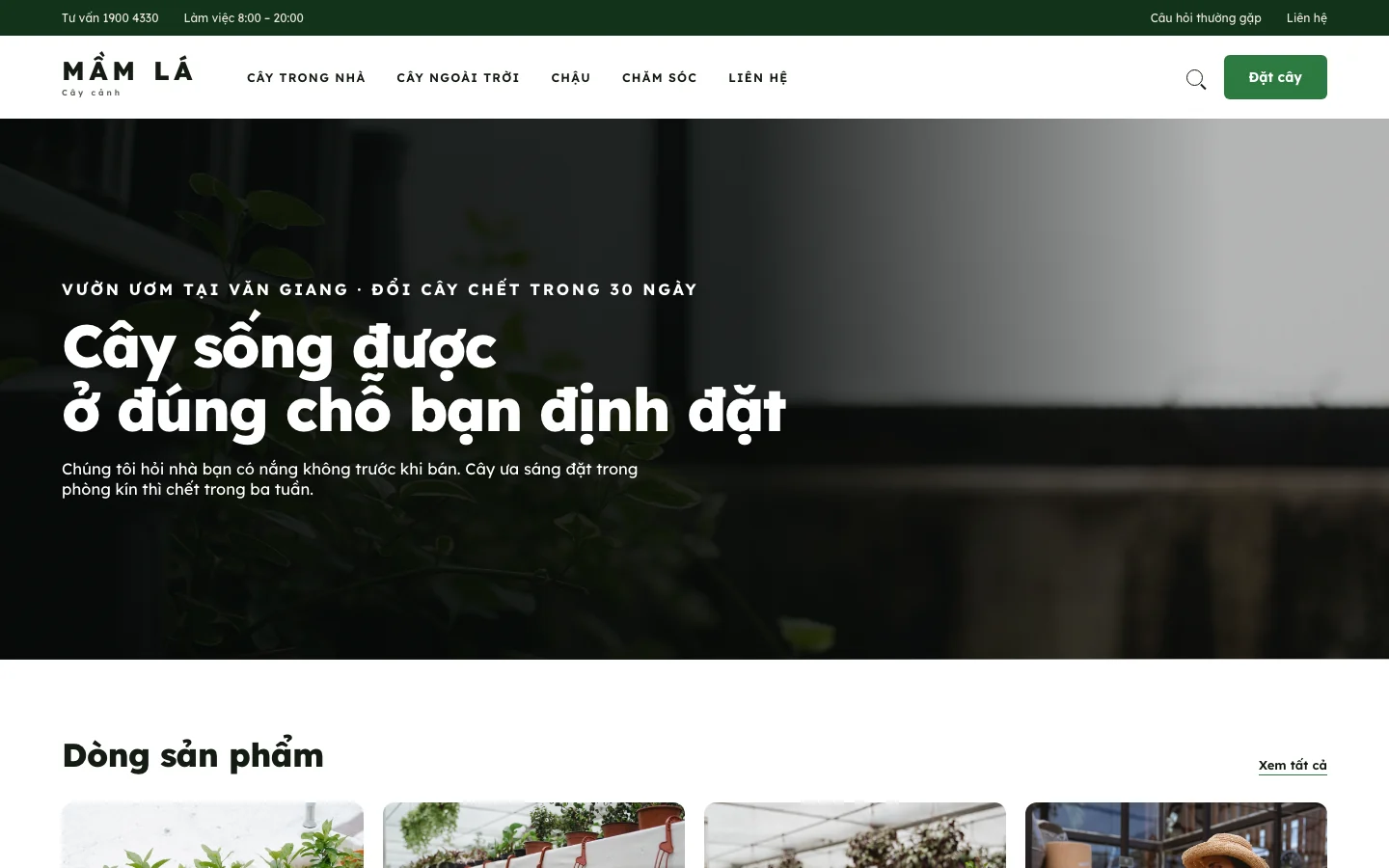 Giao diện MẦM LÁ trên laptop và điện thoại
