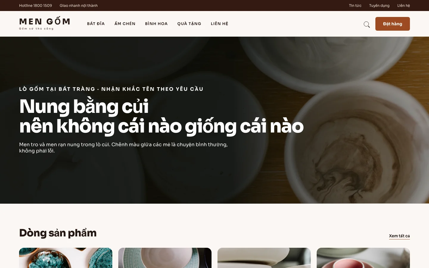 Ảnh xem trước giao diện MEN GỐM